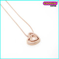 Collier de pendentif coeur cassé design personnalisé pour les bijoux d&#39;amis